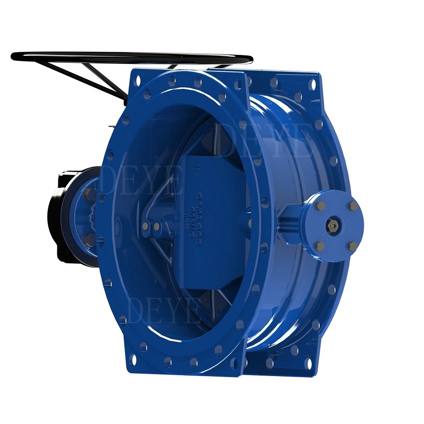 DN2200 DN2600 Double Eccentric Butterfly Valves for water pump 