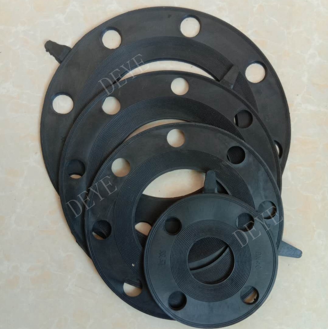 rubber gasket with flange holes 