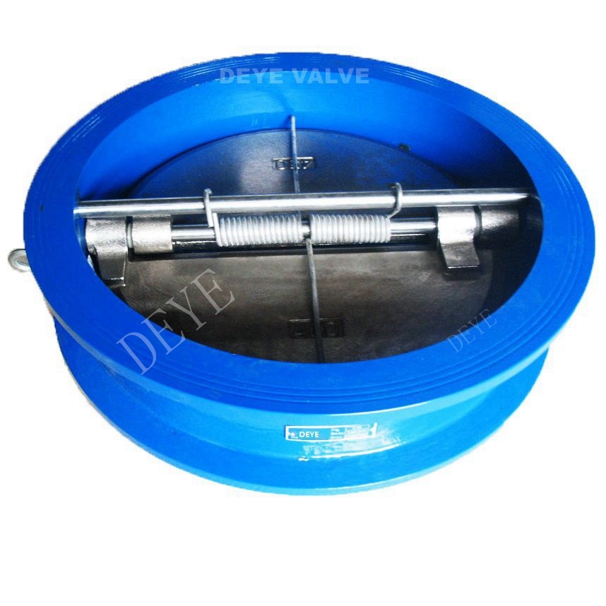 Válvulas de retenção de disco duplo Wafer de ferro dúctil CV-H-10