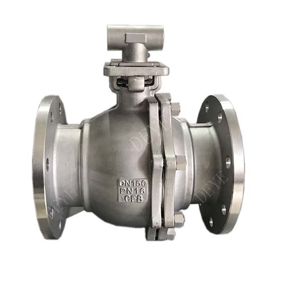 split body Stainless steel flanged ball valve with PN16 PN25 PN40