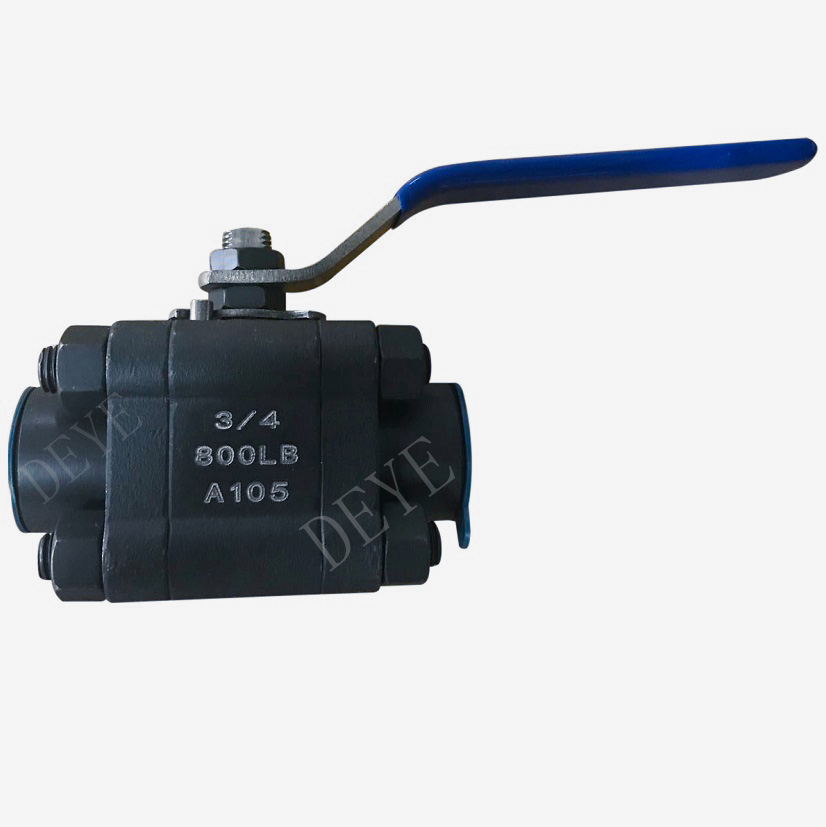  A105 forged 800LBS 3-pcs ball valve with NPT