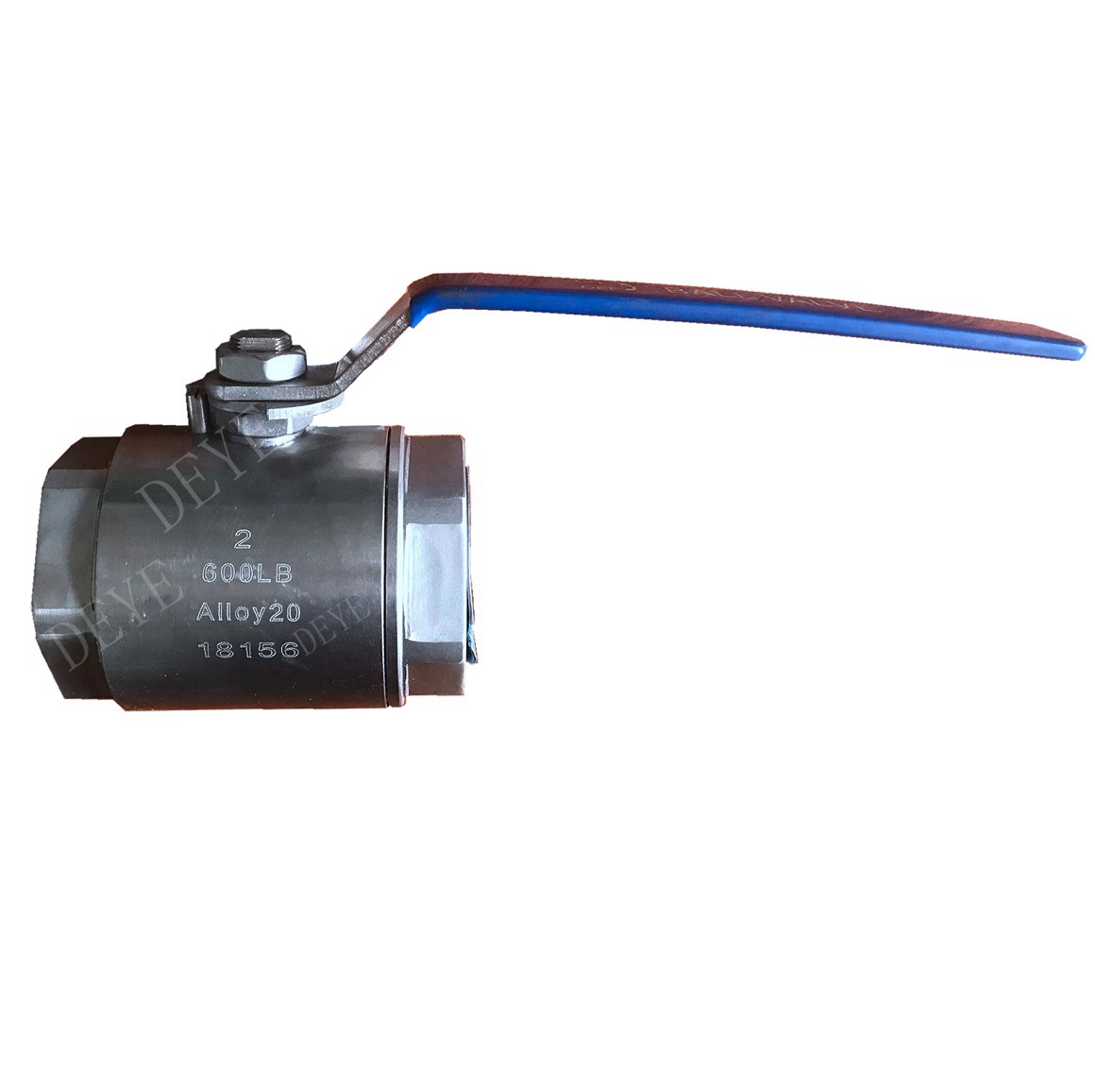 Alloy20 steel ball valve with 2pc body
