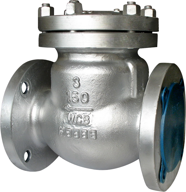 150LBS Carbon ígwè WCB swing check valve