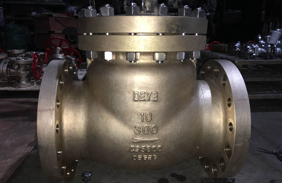 Bronze valve C95800 for sea project in Mauritius dated in JAN. 2020-3