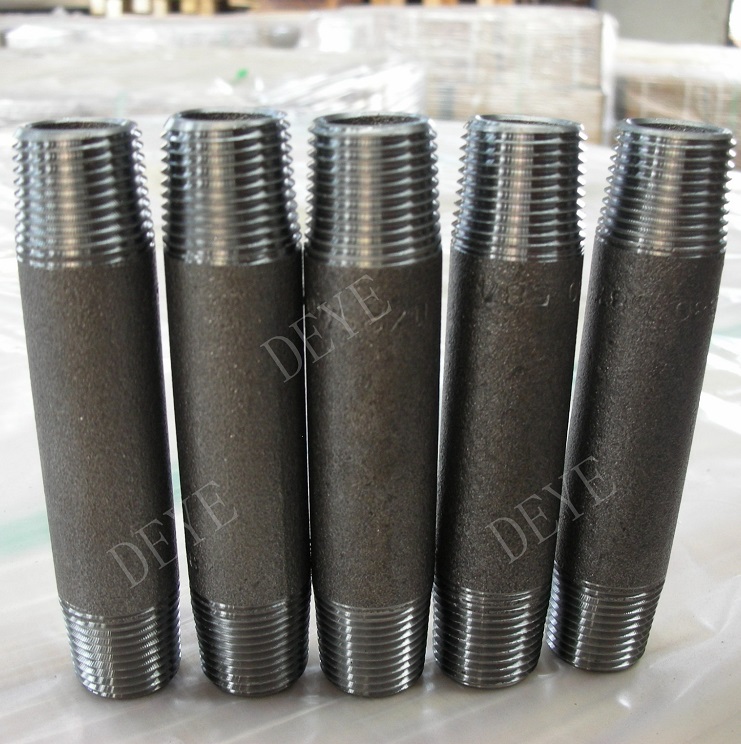 Factory wholesale Cross Tee -
  SCH40 Black steel Barrel Long Nipple – Deye