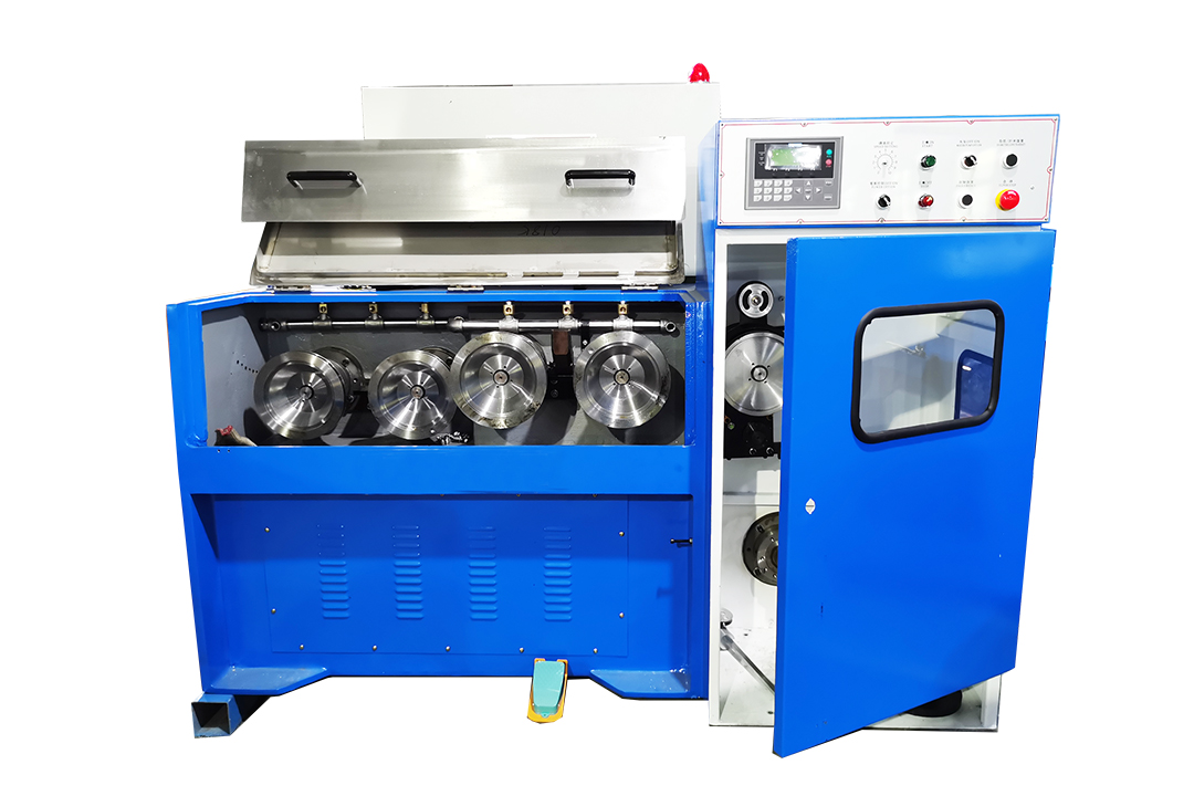 Fine wire drawing machine without annealer