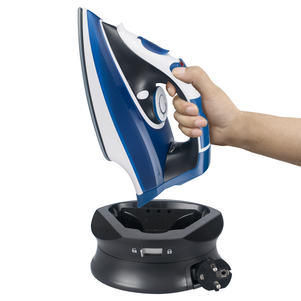 Cordless&Cord Retractable iron Best Quality Cordless charge travel iron Adjustable Electric Steam Iron