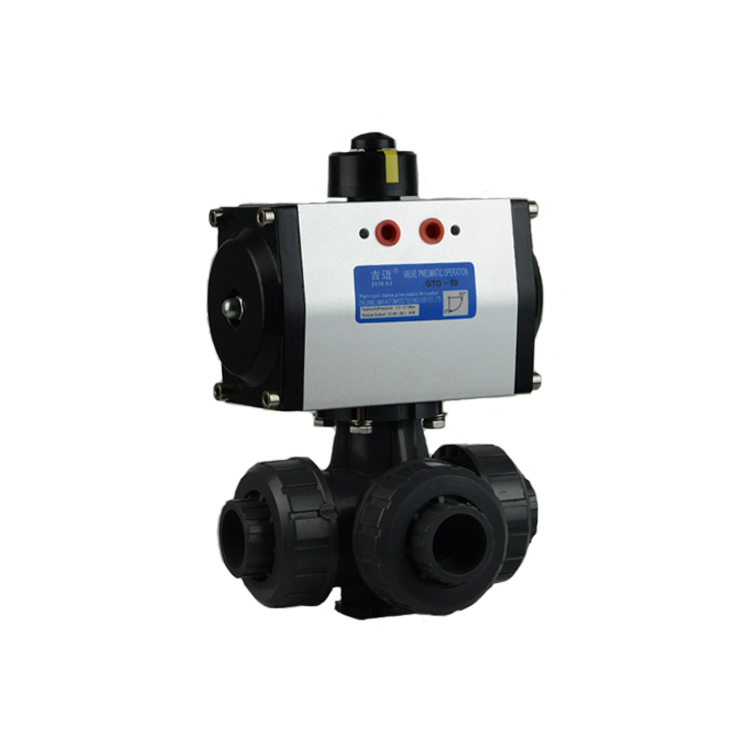 Stainless Steel 3 Way Actuated Ball Valve