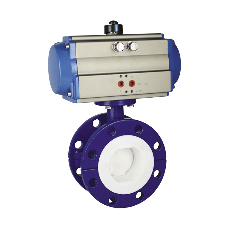 Pneumatic Air Supply Operated Butterfly Valve