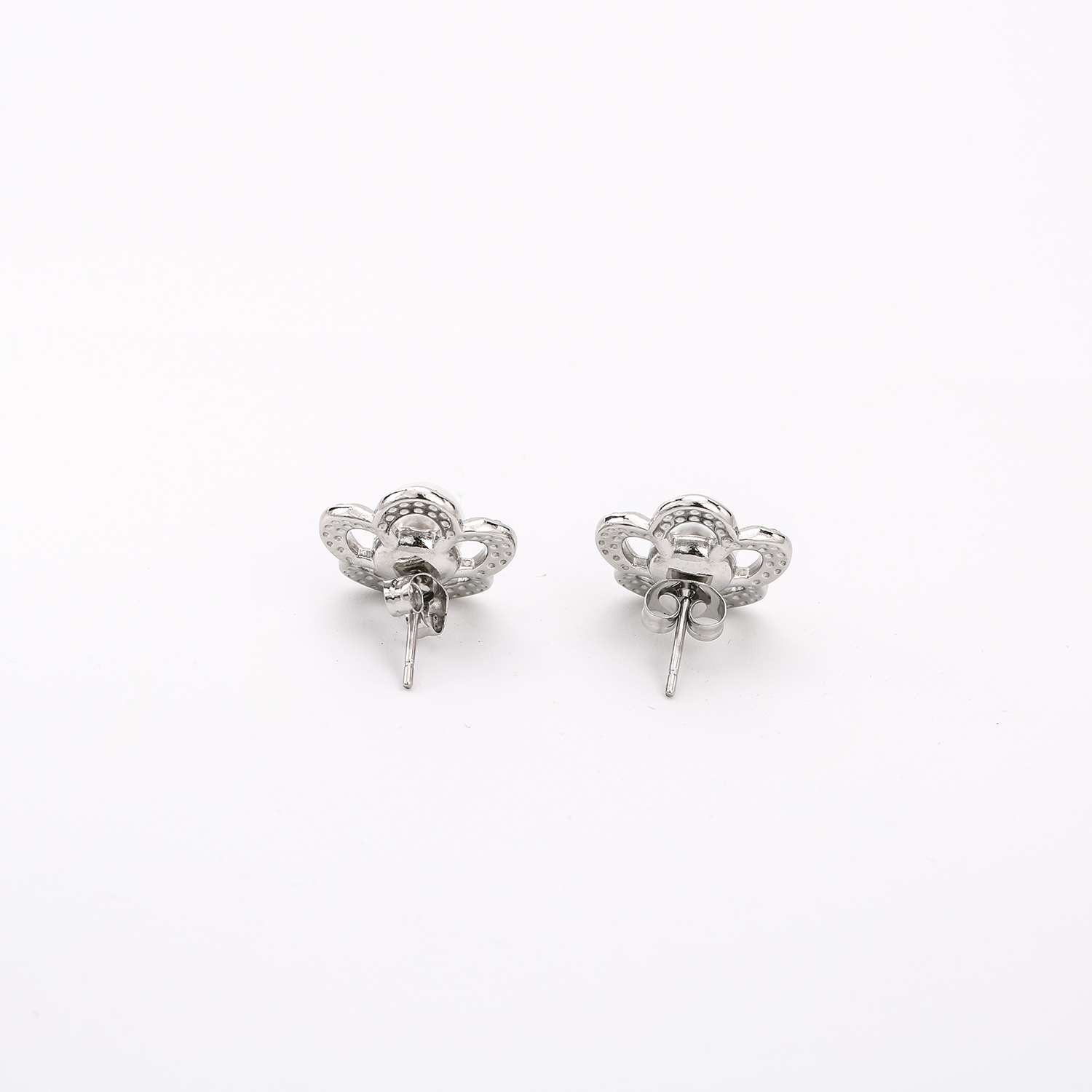 Orecchini in acciaio inossidabile 316L con diamanti s+ perle (1)cmv