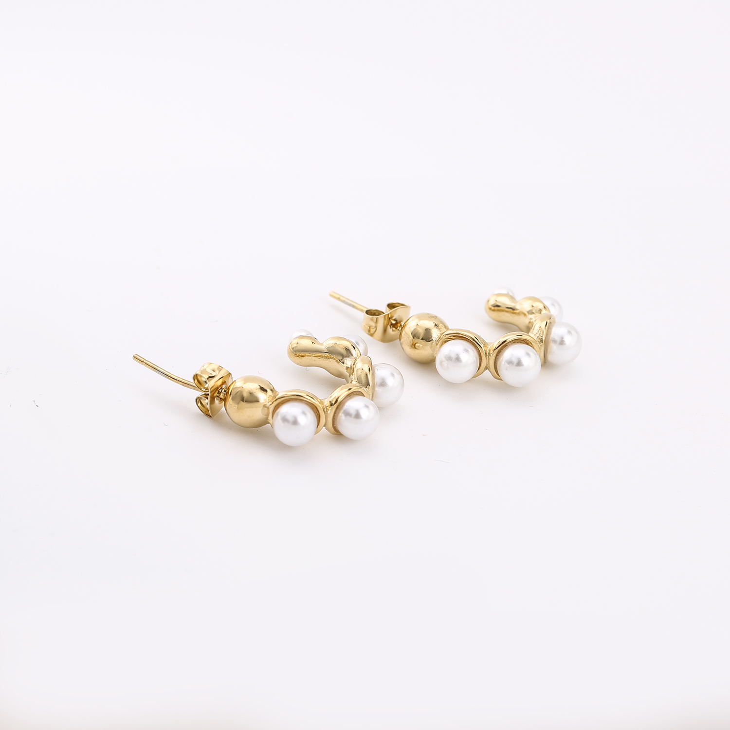 Glamorous pearl fashion earrings for-1riu
