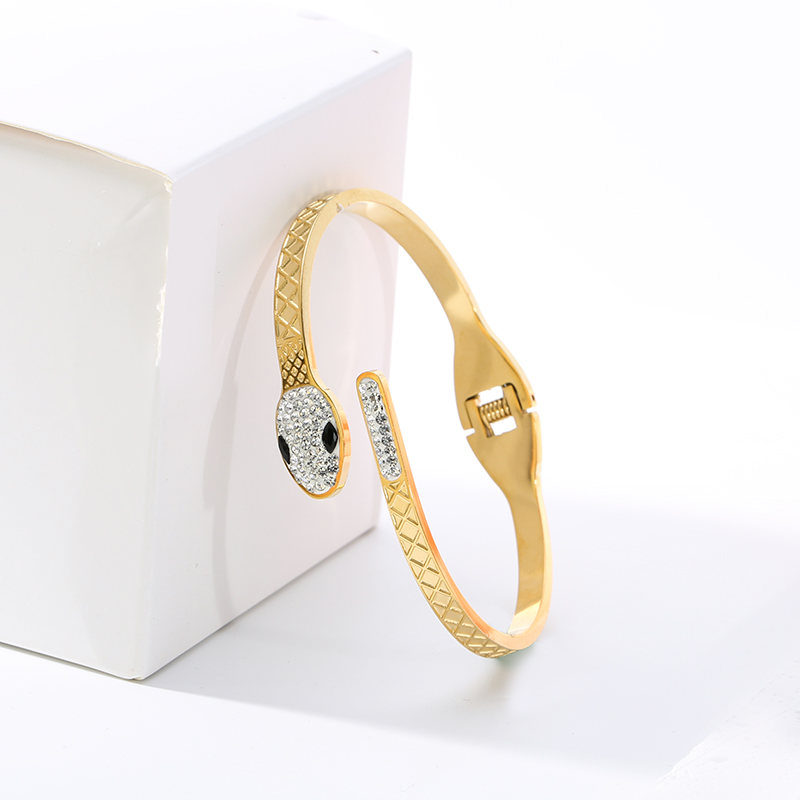 دستبند جواهرات طلای جامد 18 عیار النگو425f