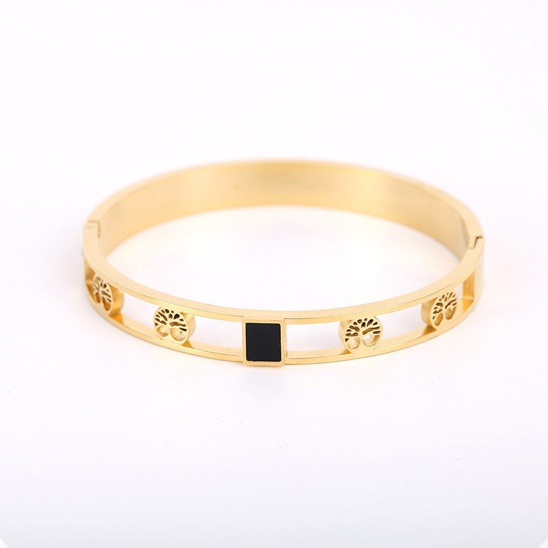 دستبند زنانه سرآستین با روکش طلا 14 عیار طرح جدید کارخانه