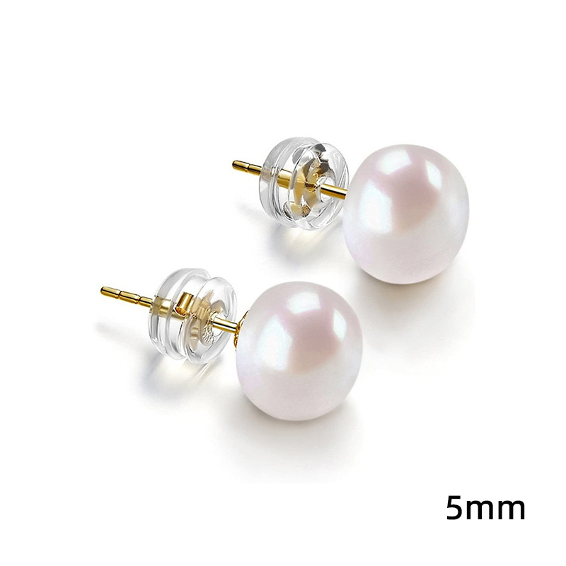Sourcing Fabrication Fournisseur Or 14 carats AAA + Boucles d'oreilles en perles de culture d'eau douce blanches triées sur le volet