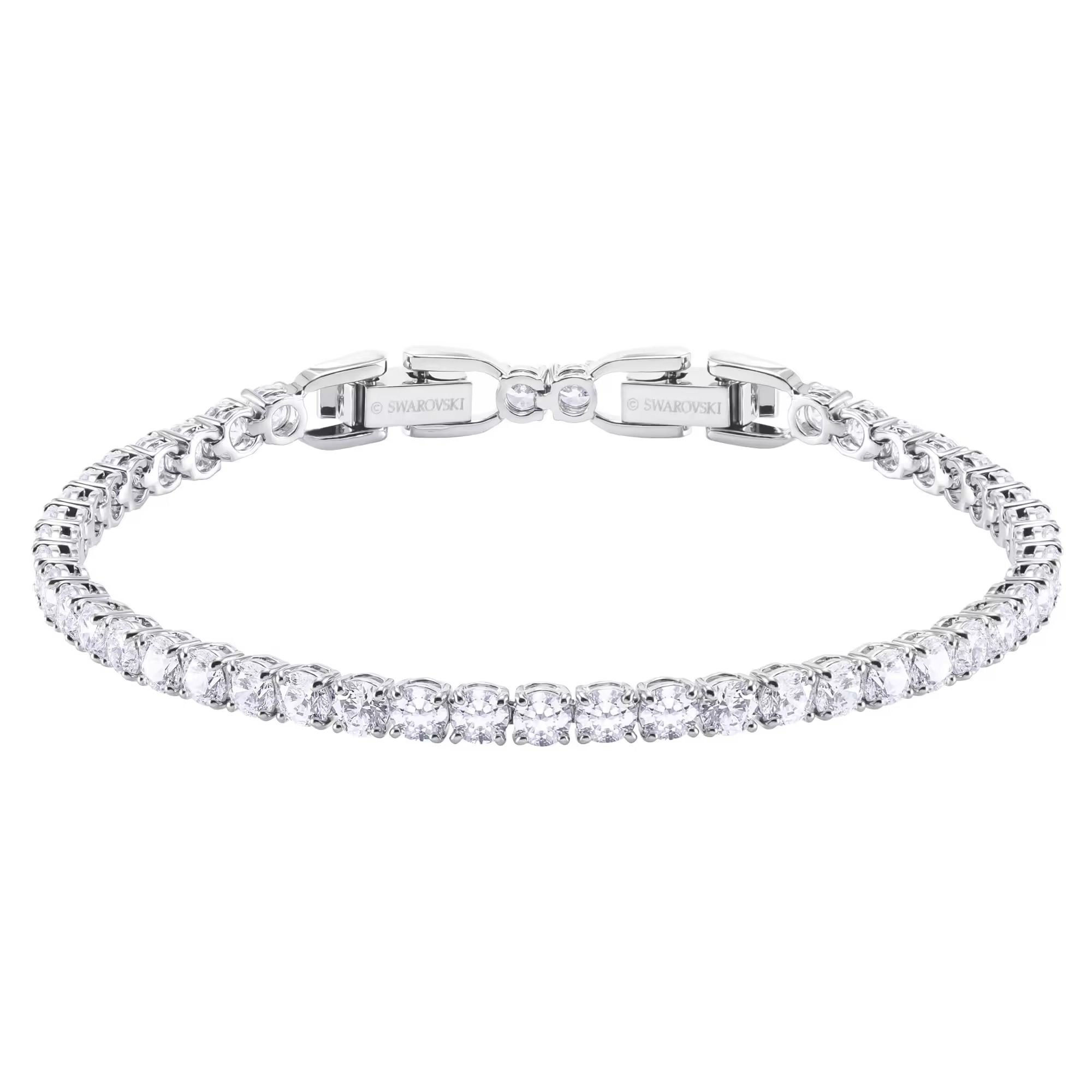 Stunning White Crystal Deluxe Tennis Bracelet for Women