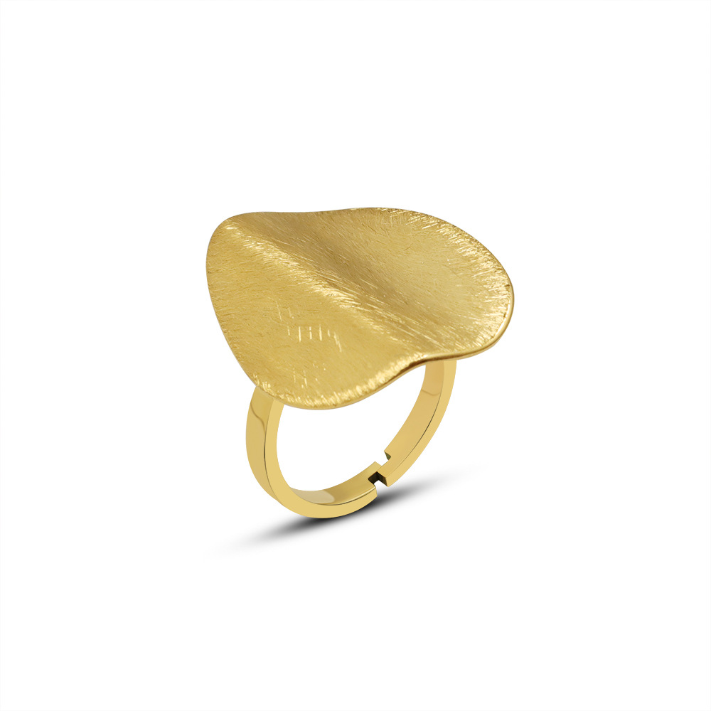 Anéis ajustáveis ​​banhados a ouro no atacado para mulheres