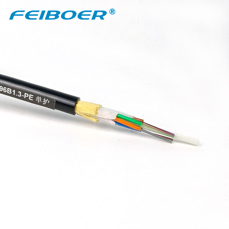 ADSS Fibro Optika Kablo 12 Kerno 100m Span Unureĝima G652D
