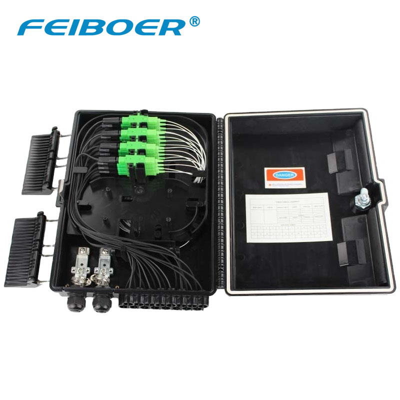 ODB NAP 16 core optical fiber terminal box 16 ports ftth fiber optic distribution box outdoor wall mounted FTTH Box With Adapter