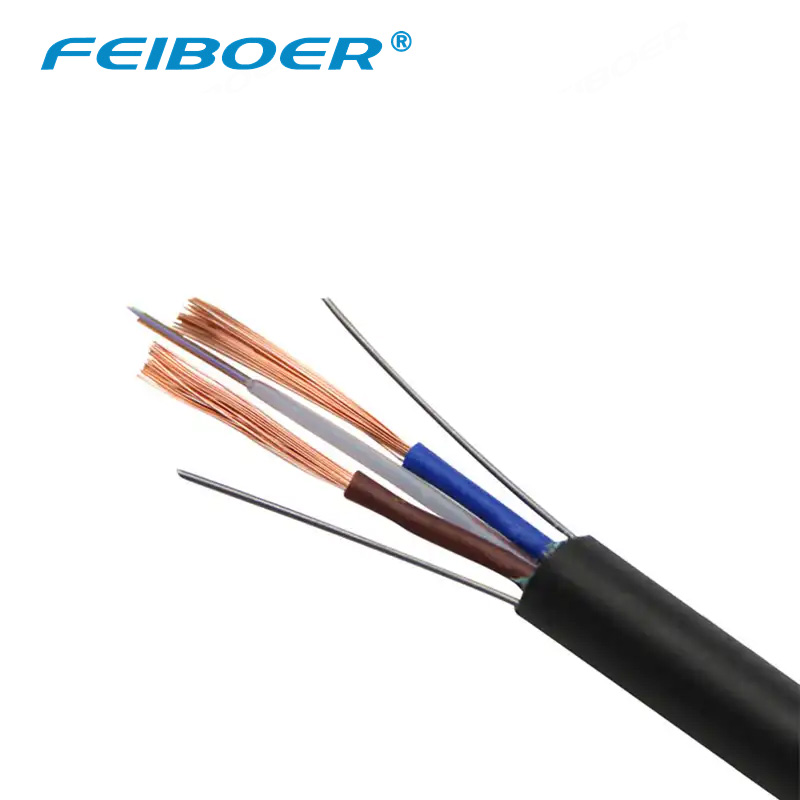 Direct Buried Single Mode Photoelectric Composite Fiber Optic Cable