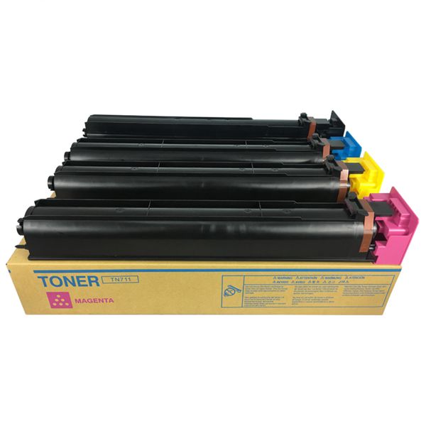 Colored TN711 cartridge compatible for use konica Bizhub C554 C654 C754