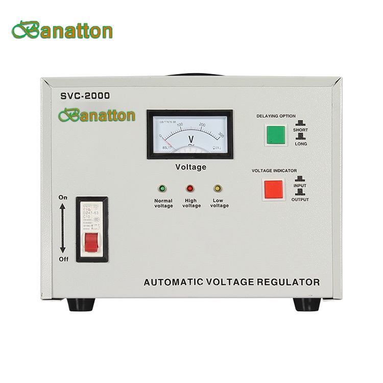 Einphasiger Banatton-Servomotor, 220 V, 1000 VA, 10 kVA, Typ AC, automatischer Spannungsregler, Stabilisatoren