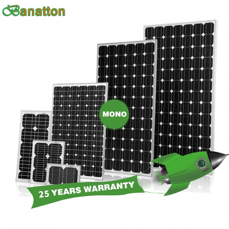 Китайская солнечная панель мощностью 300 Вт, модуль монокристаллической солнечной батареи 12 В, отключенная сетка, полисолнечная панель