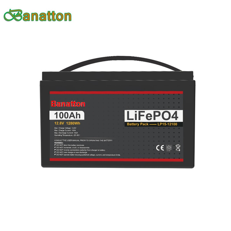 Banatton Long life 12.8V lithium-ion battery 12V 100ah 200ah lithium lifepo4 ...