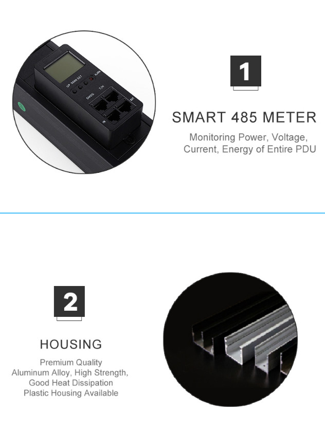 Banatton Smart Metered Rack Switched C19 C13 Power Distribution Unit Intelligent PDU for Mining and Data Center