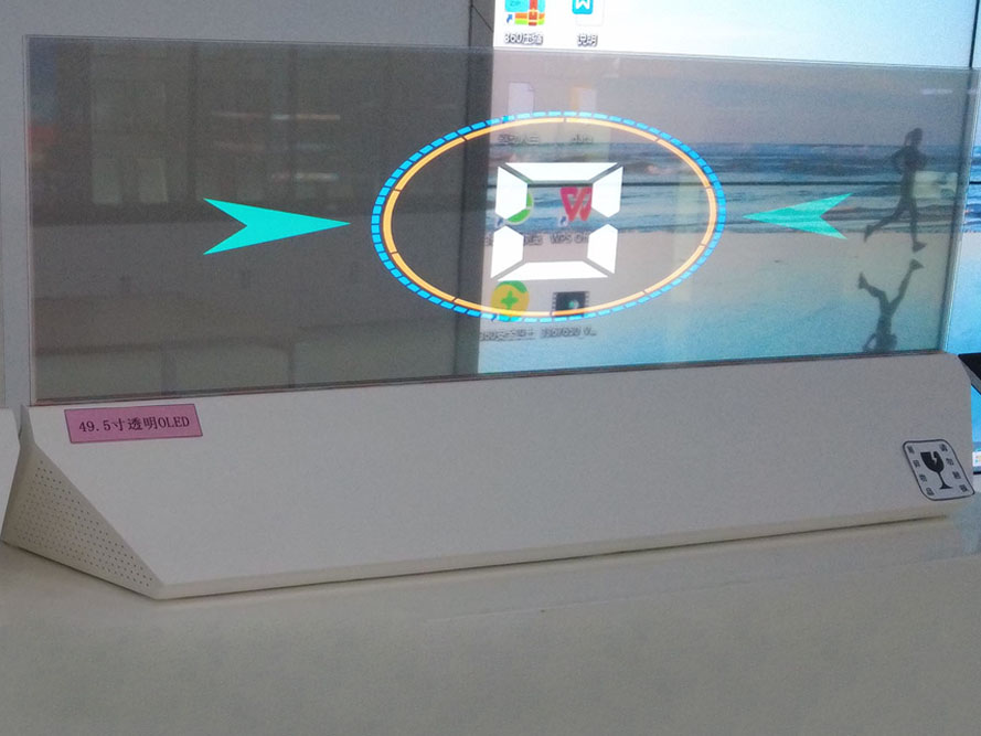 49.5”Transparent OLED Display Screen