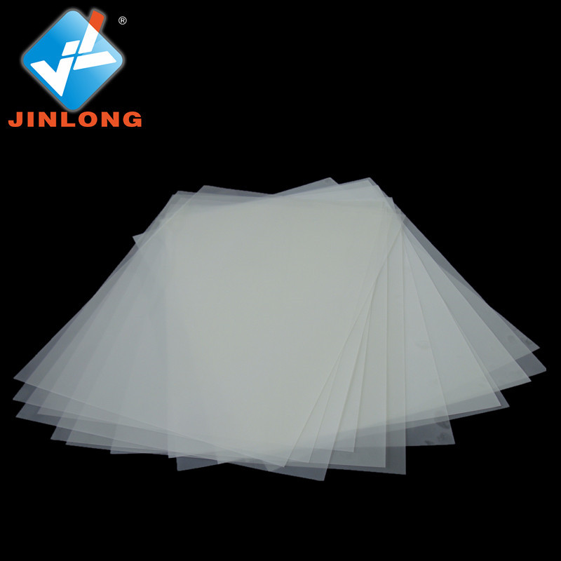 Cold and hot peel PET film for screen printing