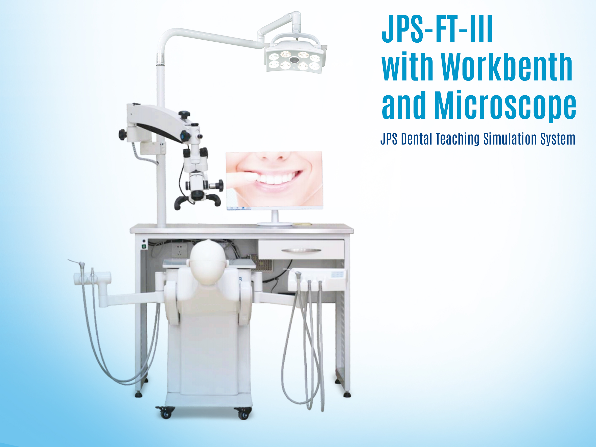 Shanghai JPS Medical Co., Ltd presenta un "simulador avanzado con banco de trabajo y microscopio" para educación dental