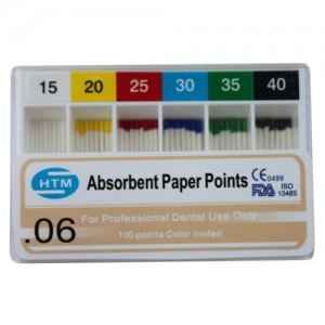 Dental Disposable Absorbent Paper Points T0.04/T0.06 Greater Taper