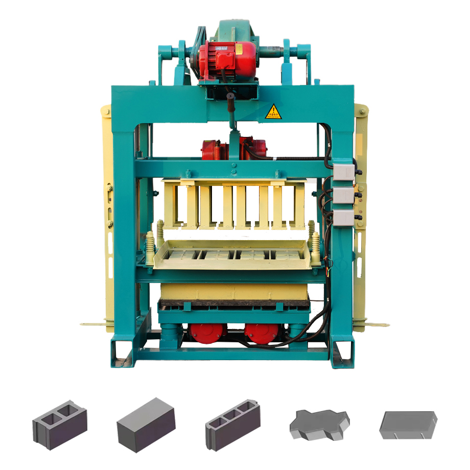 QTJ4-40 semi-automatic concrete brick/block making machine