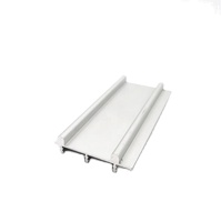 Foshan manufacturer 6063-T5 C U design extrusion sliding track wardrobe aluminium sliding channel for closet (3)soi