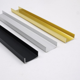 Factory supplied anodized aluminum U-Channel for Shower room (11)036
