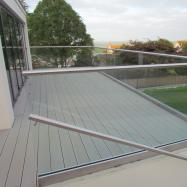 High Quality Balcony Aluminum U Channel Glass Clamp Railing  Aluminium U Channel Profile for Glass Railing (8)x4x