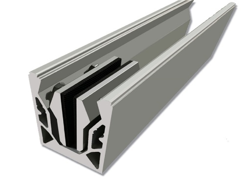 U Channel Balustrade Aluminum Glass Railing (15)vwv