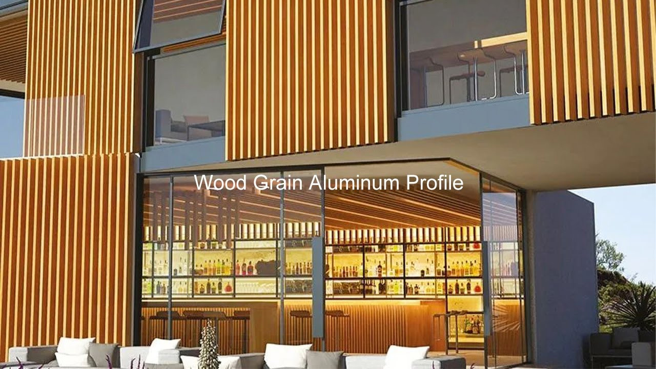 Aluminum Wood Grain Customize Profile (3)1ps