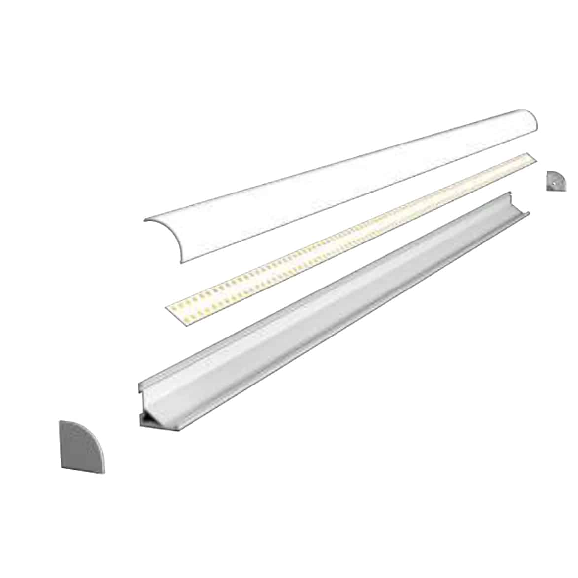 Extrusion aluminium profile for LED light