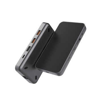 USB4 type C Docking Station 8K HDMI and DP USB C Hub with 10G data and 2.5G Ethernet for Windows and IOS system Laptop, Notebook, MacBook, Surface Computers.
