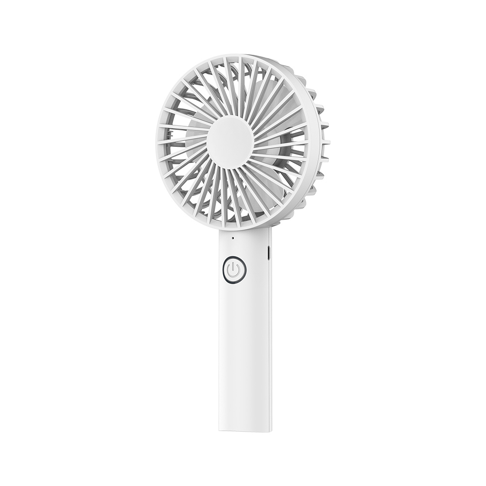 KN-L2663  3-Inch Rechargeable Handheld Fan with 5V Micro-USB Charging, 3.7V 1200mAh Li-Ion Battery, and 3-Speed Settings