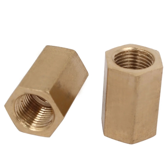 Hex Coupling Nut Melyn Sinc Plated