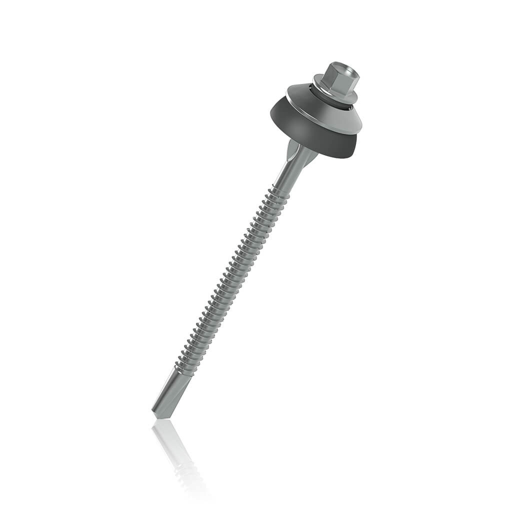 Self Drilling Screw - Hex - With Dome Washer Roofing Screw