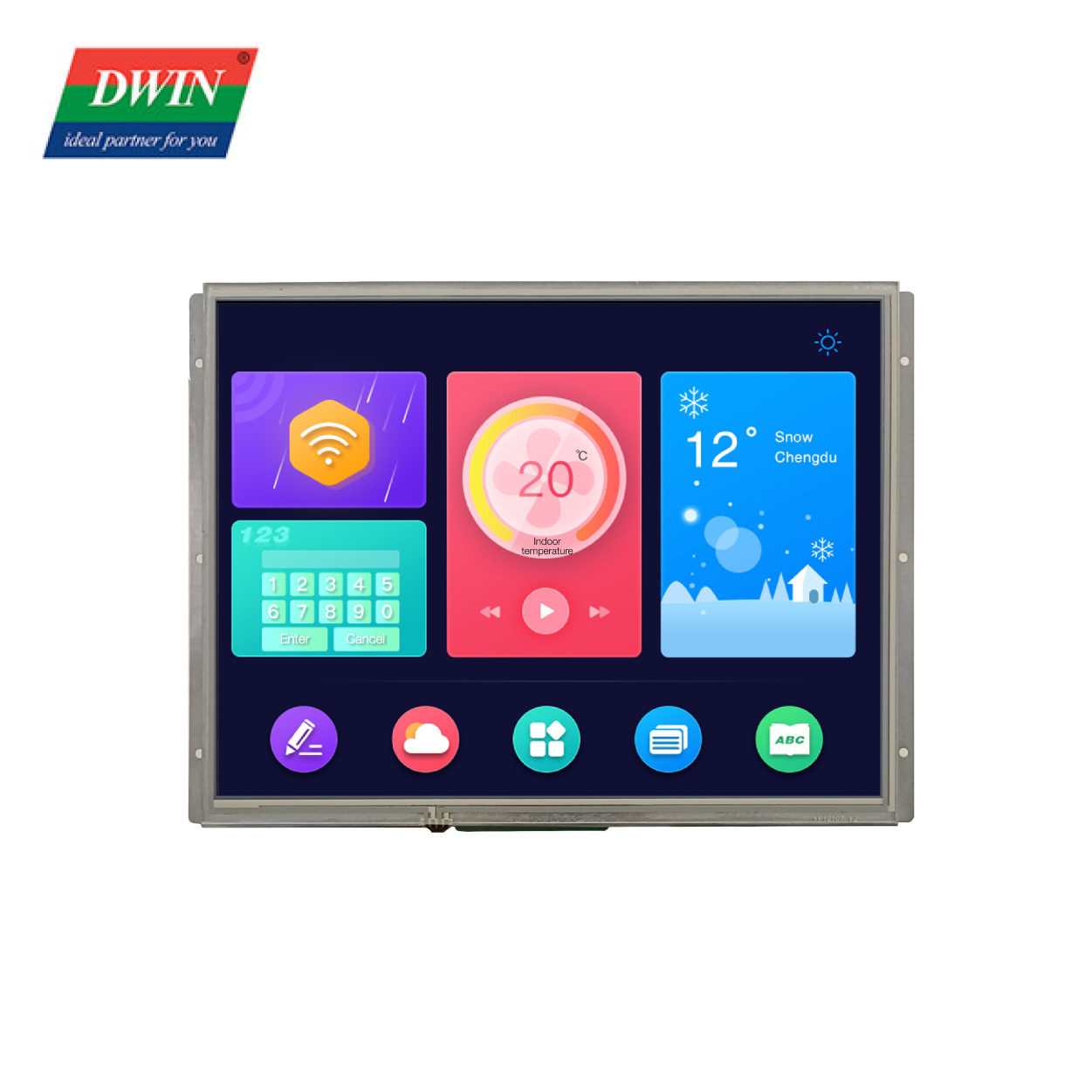 12.1 インチ HMI LCD スクリーン モデル: DMG80600Y121_02NR (美品グレード)