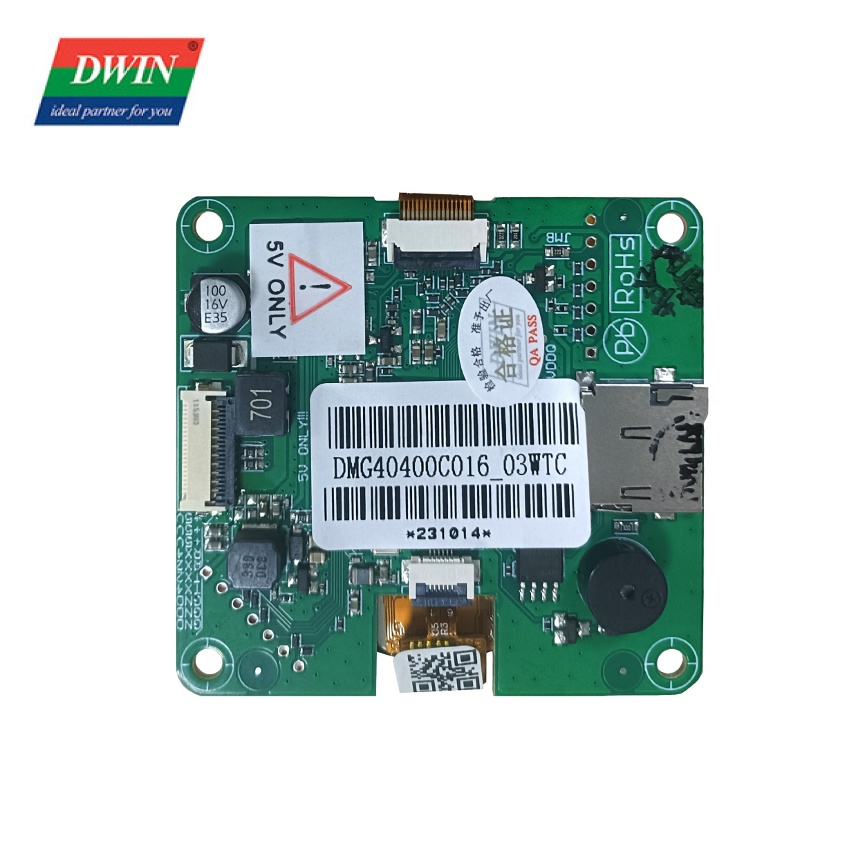 1,6 dyuymli dumaloq Smart LCD DMG40400C016_03WTC (tijorat darajasi)