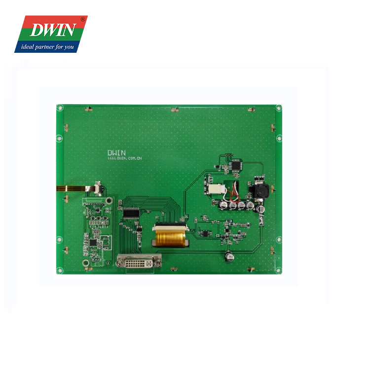 8.0 انچ 800*600 65K رنګونه 500nit مقاومتي ټچ LVDS ملټي میډیا ښودنه DVI-I انٹرفیس انټي UV: HDW080_001L