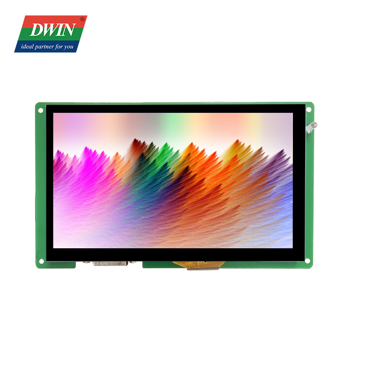 7.0 インチ 800*480 900nit 16.7M 色ハイライト静電容量式タッチ LVDS マルチメディア ディスプレイ DVI-I インターフェイス抗 UV:HDW070_005L