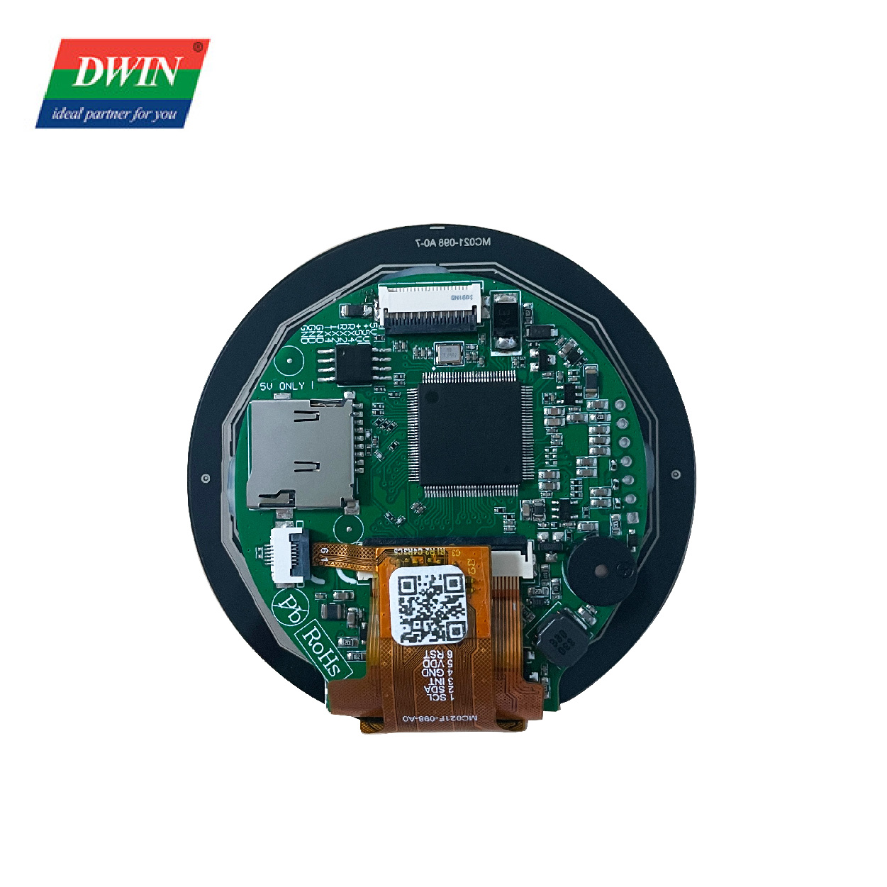 2.1 Modfedd Cylchlythyr Smart LCD DMG48480C021_02W (Gradd Fasnachol)