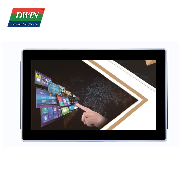 Écran LCD HDMI 15,6 pouces IPS 250nit 1920 x 1080 pouces Moniteur Raspberry Pi Tactile capacitif Couvercle en verre trempé Pilote gratuit Modèle : HDW156_002L