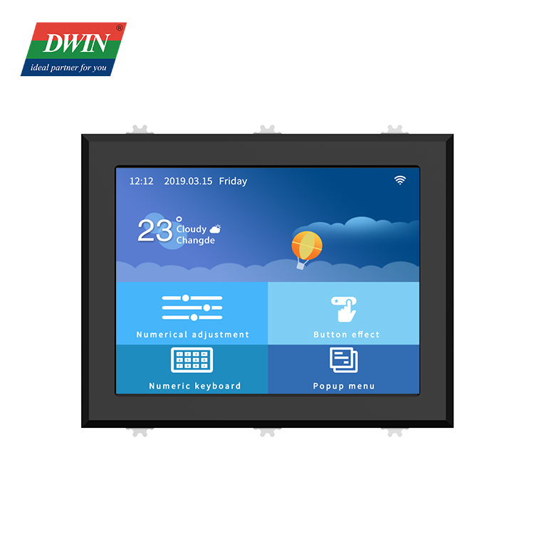 Paparan LCD Pintar 15 Inci dengan Shell DMG10768T150_15WTR (Gred Industri)